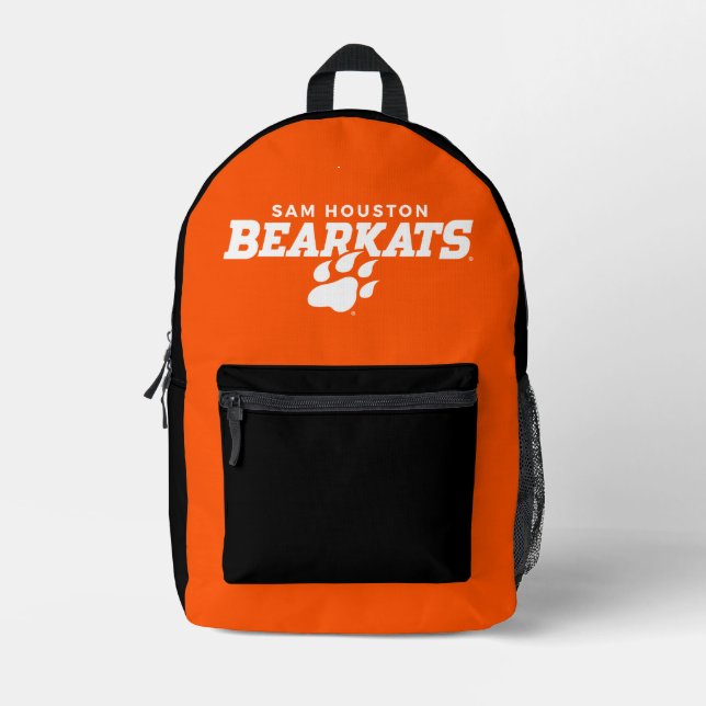 Sam Houston State University Combination Logo Printed Backpack (Front)