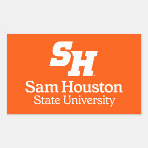 Sam Houston State University Combination Logo Rectangular Sticker