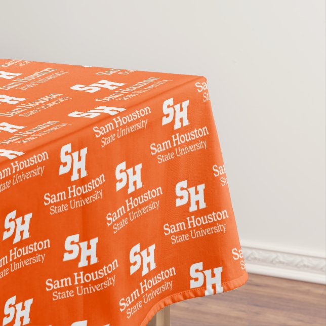 Sam Houston State University Combination Logo Tablecloth (In Situ)