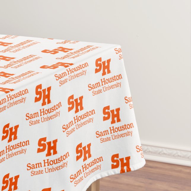 Sam Houston State University Combination Logo Tablecloth (In Situ)