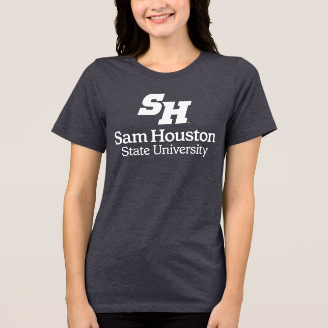 Sam Houston State University Combination Logo Tri-Blend Shirt (Front)