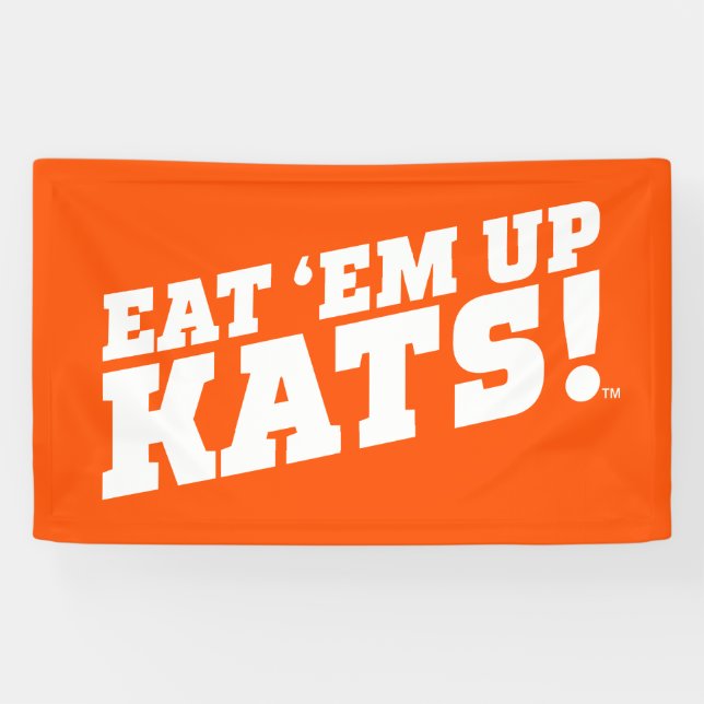 Sam Houston State University Eat 'Em Up Kats! Banner (Horizontal)