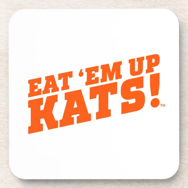Sam Houston State University Eat 'Em Up Kats! Beverage Coaster (Front)