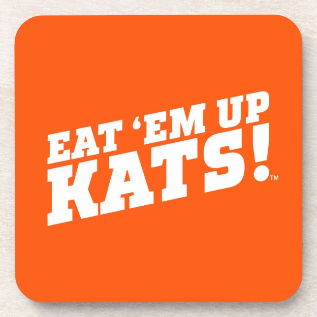 Sam Houston State University Eat 'Em Up Kats! Beverage Coaster (Front)