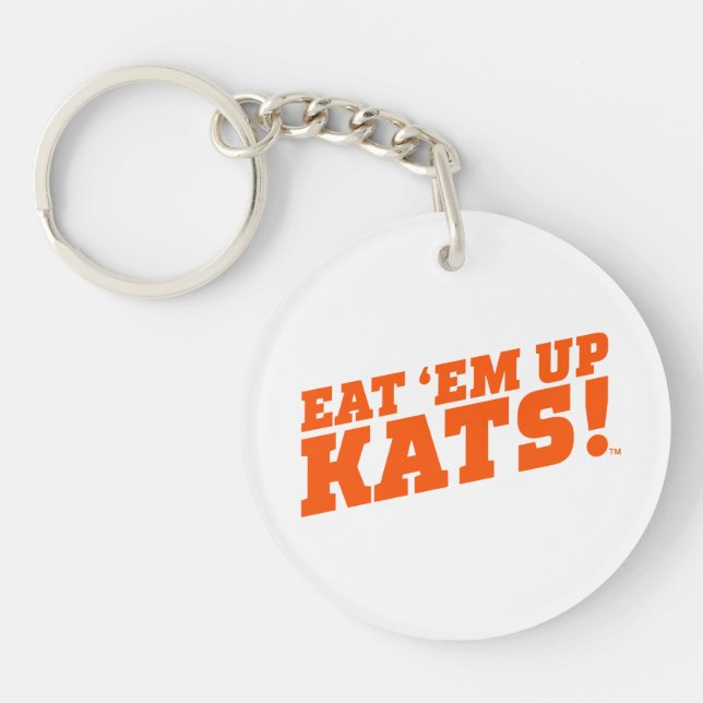 Sam Houston State University Eat 'Em Up Kats! Keychain (Front)