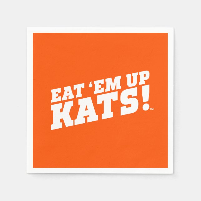Sam Houston State University Eat 'Em Up Kats! Napkins (Front)