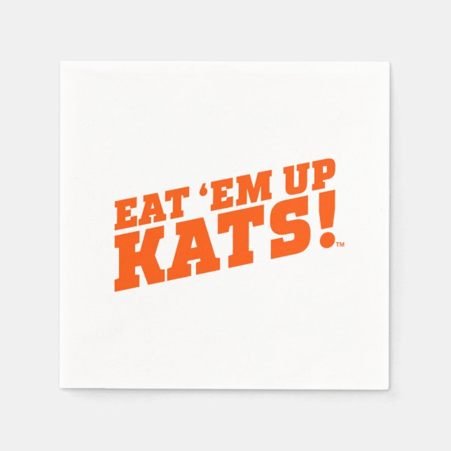 Sam Houston State University Eat 'Em Up Kats! Napkins (Front)