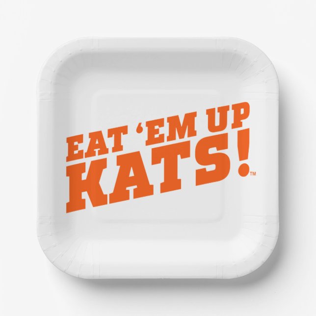 Sam Houston State University Eat 'Em Up Kats! Paper Plates (Front)