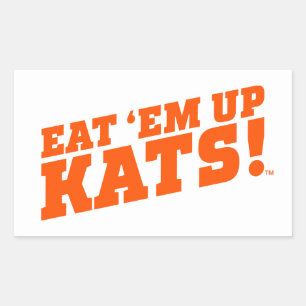 Sam Houston State University Eat 'Em Up Kats! Rectangular Sticker