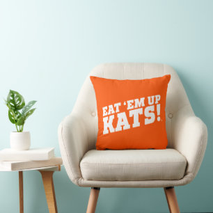Sam Houston State University Eat 'Em Up Kats! Throw Pillow