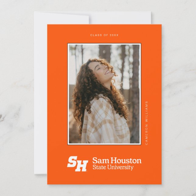 Sam Houston State University Graduation Design 10 Announcement (Front)