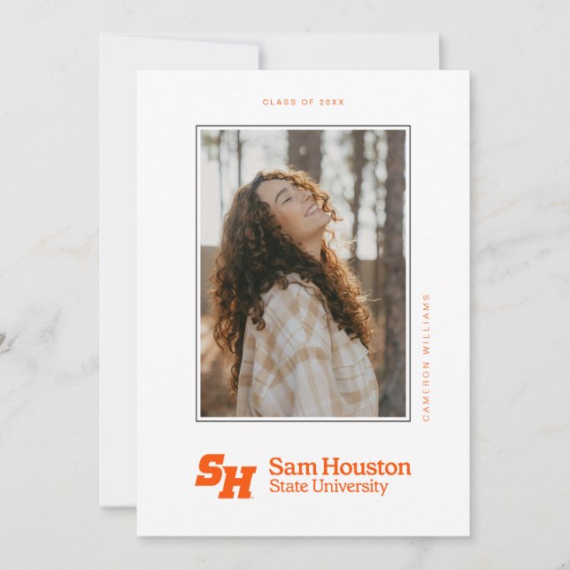 Sam Houston State University Graduation Design 11 Announcement (Front)