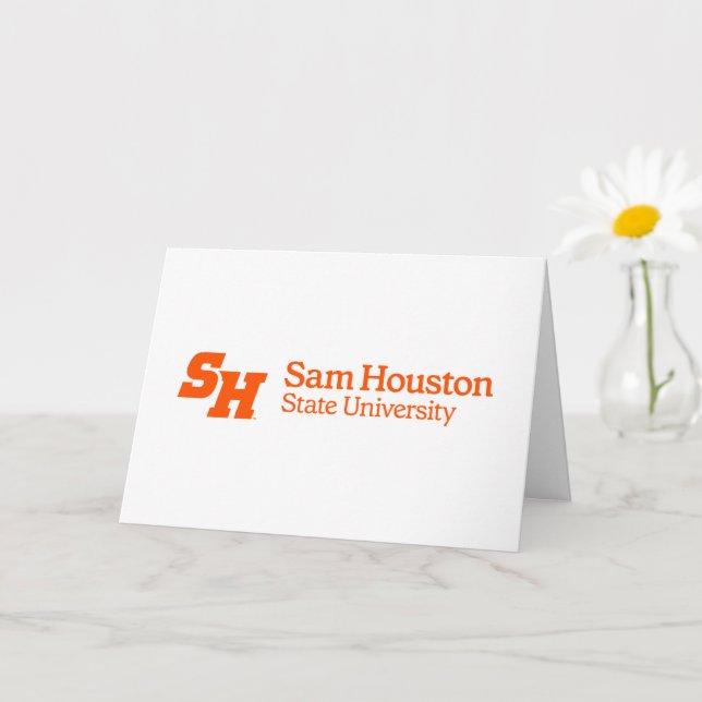 Sam Houston State University Graduation Design 11 Card (Small Plant)