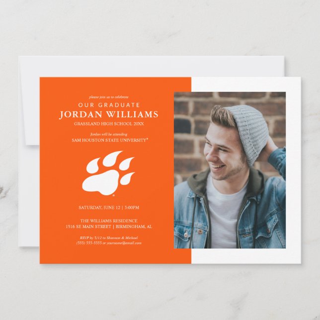 Sam Houston State University Graduation Design 16 Announcement (Front)