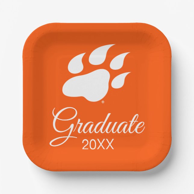 Sam Houston State University Graduation Design 16 Paper Plates (Front)