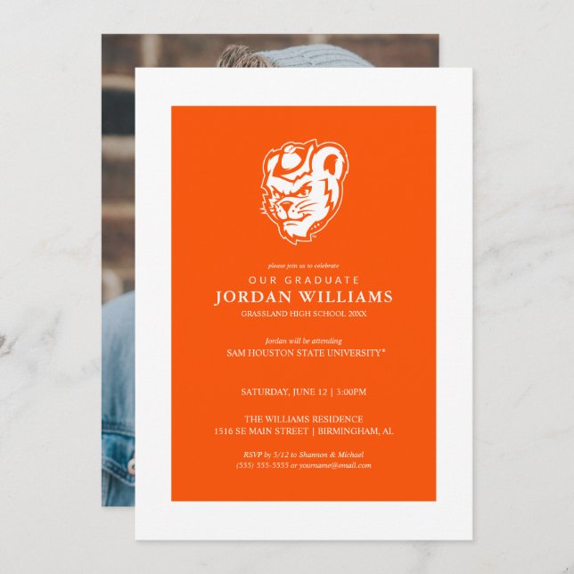 Sam Houston State University Graduation Design 3 Announcement (Front/Back)