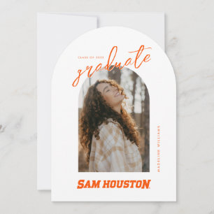 Sam Houston State University Graduation Design 9 Invitation