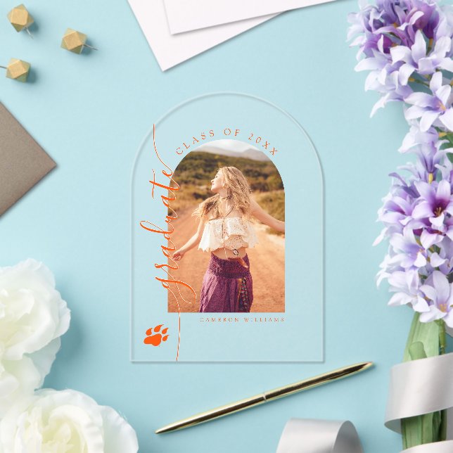 Sam Houston State University Graduation Design Acrylic Invitations (Insitu (Wedding))
