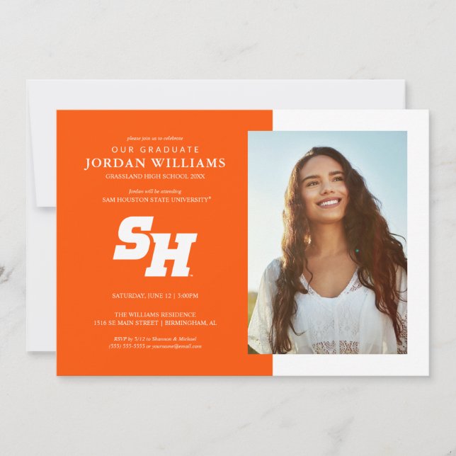 Sam Houston State University Graduation Design Announcement (Front)