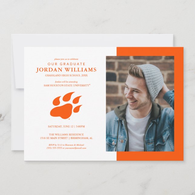 Sam Houston State University Graduation Design Announcement (Front)