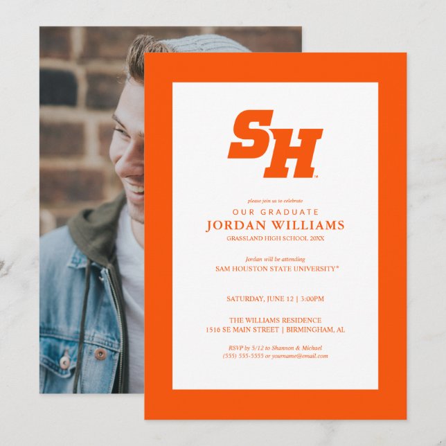 Sam Houston State University Graduation Design Announcement (Front/Back)