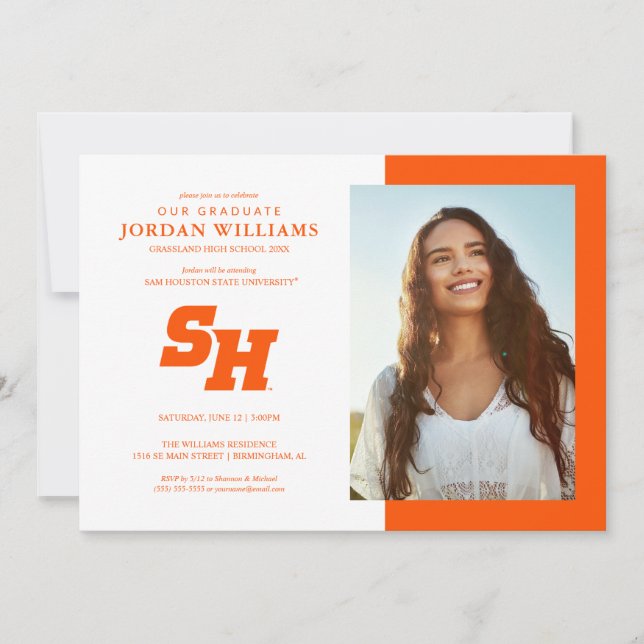 Sam Houston State University Graduation Design Announcement (Front)
