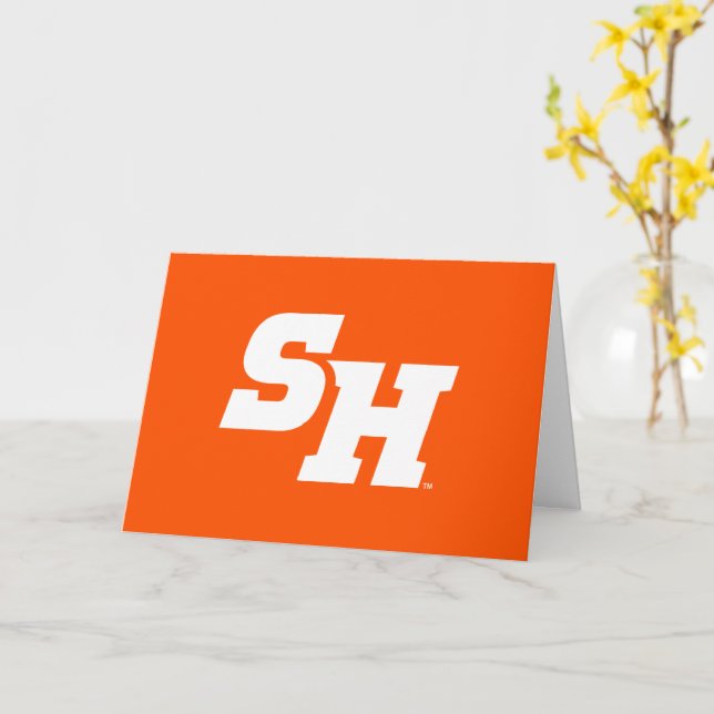 Sam Houston State University Graduation Design Card (Yellow Flower)