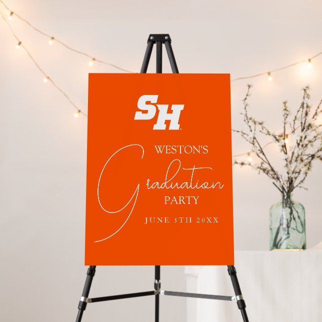 Sam Houston State University Graduation Design Foam Board (In Situ (Stand))