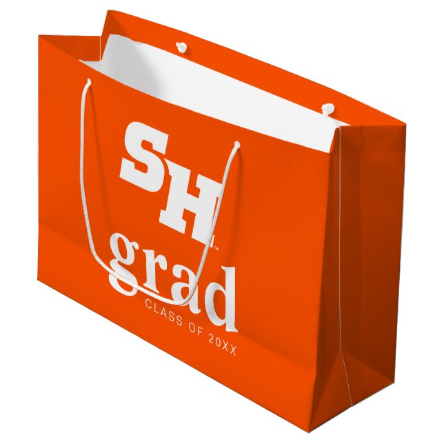 Sam Houston State University Graduation Design Large Gift Bag (Front Angled)
