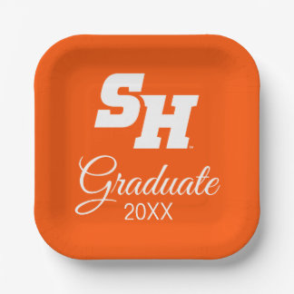 Sam Houston State University Graduation Design Paper Plates