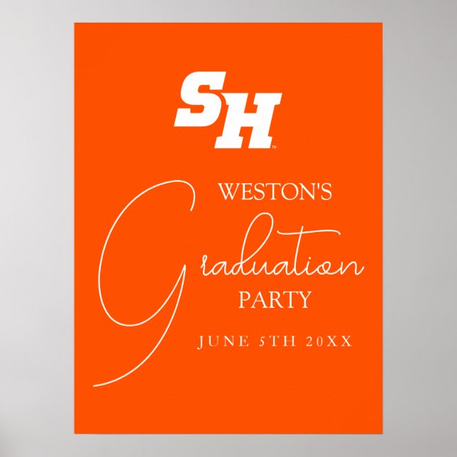 Sam Houston State University Graduation Design Poster (Front)
