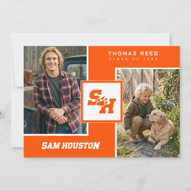 Sam Houston State University Graduation Invitation (Front)
