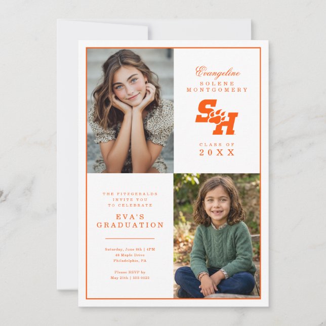 Sam Houston State University Graduation Invitation (Front)