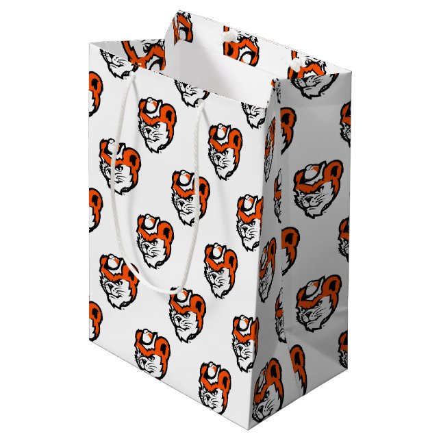 Sam Houston State University Holiday Spirit Medium Gift Bag (Front Angled)