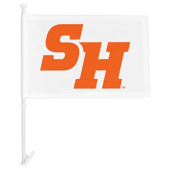 Sam Houston State University SH Wordmark Car Flag (Front)
