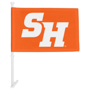 Sam Houston State University SH Wordmark Car Flag