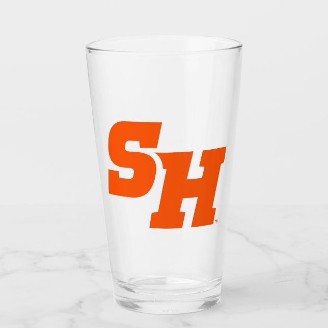 Sam Houston State University SH Wordmark Glass (Front)