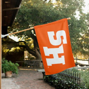 Sam Houston State University SH Wordmark House Flag