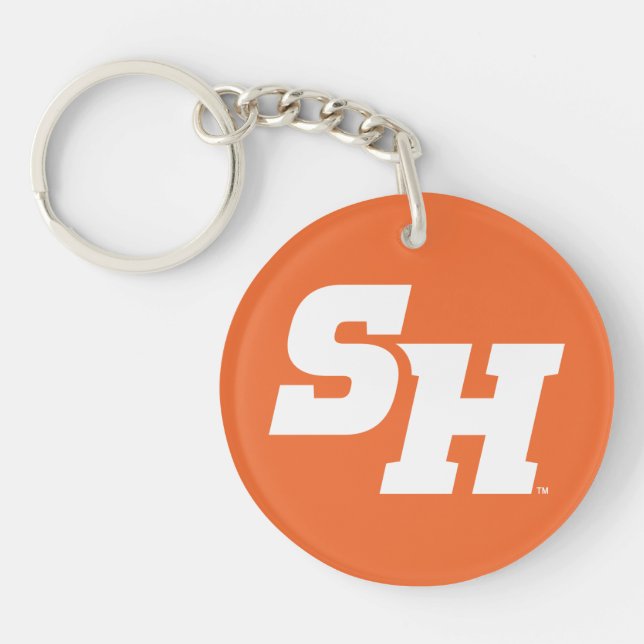 Sam Houston State University SH Wordmark Keychain (Front)