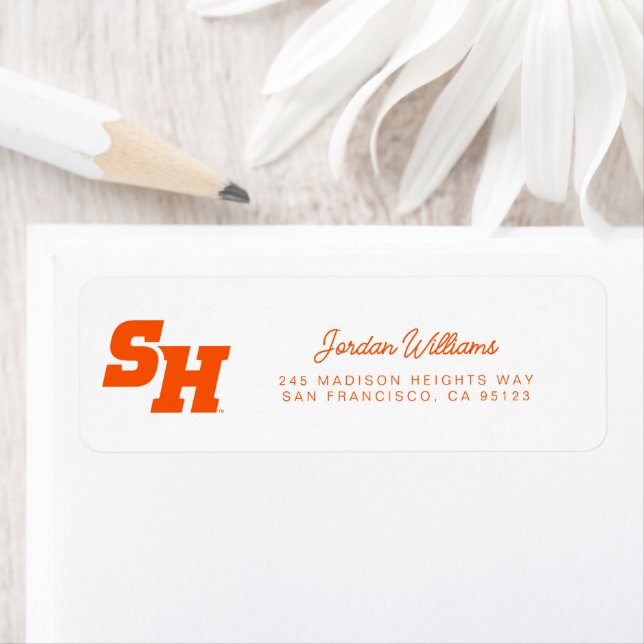 Sam Houston State University SH Wordmark Label (Insitu)