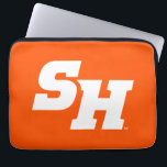 Sam Houston State University SH Wordmark Laptop Sleeve<br><div class="desc">This dynamic design proudly showcases the official "SH" wordmark logo of Sam Houston State University. The bold letters are presented in a powerful, slanted sans-serif typeface, conveying a sense of energy and modernity. This impactful and recognizable design embodies the spirit, pride, and identity of Sam Houston State University, serving as...</div>