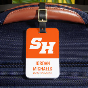 Sam Houston State University SH Wordmark Luggage Tag