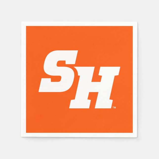 Sam Houston State University SH Wordmark Napkins (Front)