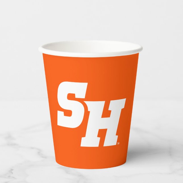 Sam Houston State University SH Wordmark Paper Cups (Front)
