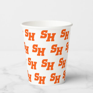 Sam Houston State University SH Wordmark Paper Cups