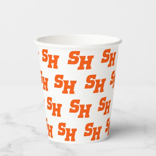 Sam Houston State University SH Wordmark Paper Cups (Back)