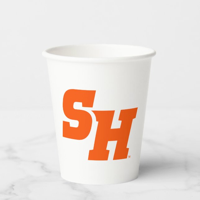 Sam Houston State University SH Wordmark Paper Cups (Front)