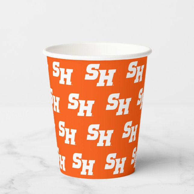 Sam Houston State University SH Wordmark Paper Cups (Back)