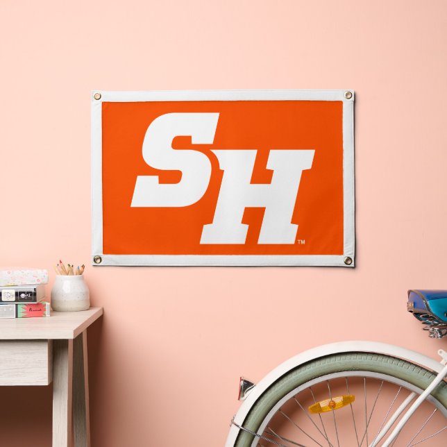 Sam Houston State University SH Wordmark Pennant (Insitu 2)