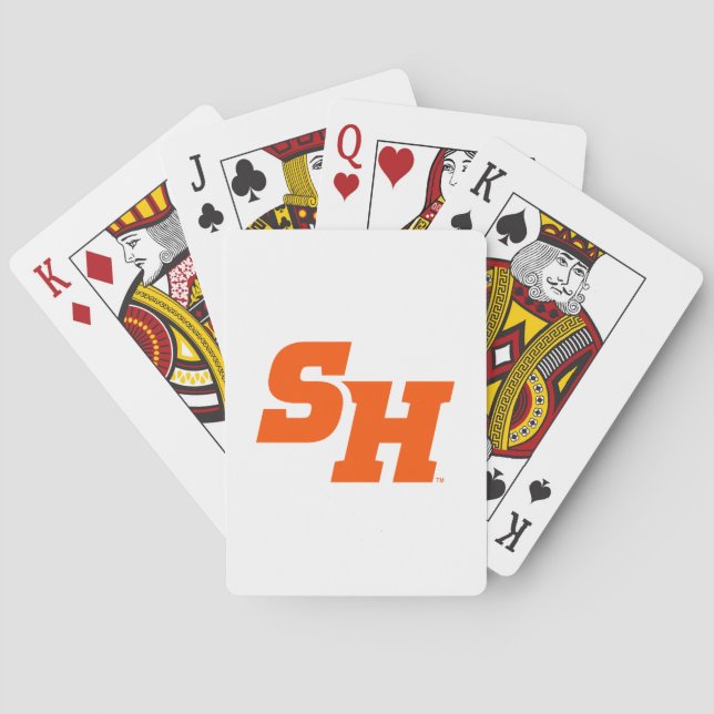 Sam Houston State University SH Wordmark Poker Cards (Back)